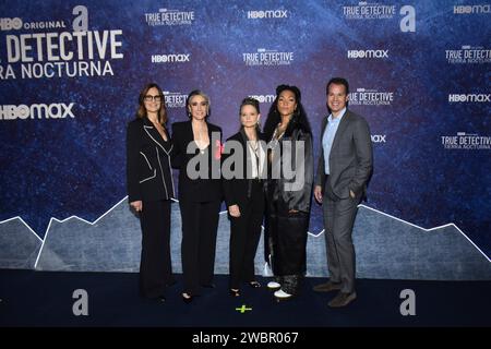 Non exclusive : 11 janvier 2023, Mexico, Mexique : l'actrice américaine Jodie Foster assiste au tapis bleu pour la première série télévisée de HBO True Det Banque D'Images