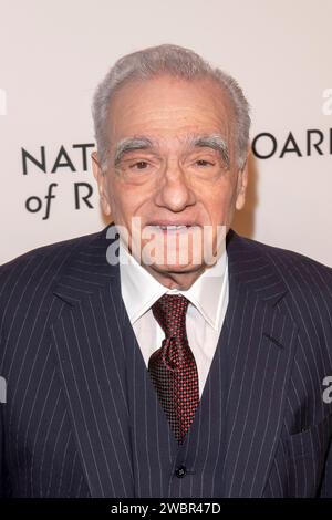 New York, États-Unis. 11 janvier 2024. Martin Scorsese assiste au gala du Conseil national de révision 2024 à Cipriani 42nd Street à New York. (Photo Ron Adar/SOPA Images/Sipa USA) crédit : SIPA USA/Alamy Live News Banque D'Images