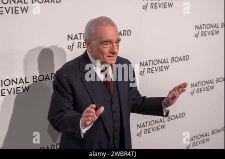 New York, États-Unis. 11 janvier 2024. Martin Scorsese assiste au gala du Conseil national de révision 2024 à Cipriani 42nd Street à New York. (Photo Ron Adar/SOPA Images/Sipa USA) crédit : SIPA USA/Alamy Live News Banque D'Images