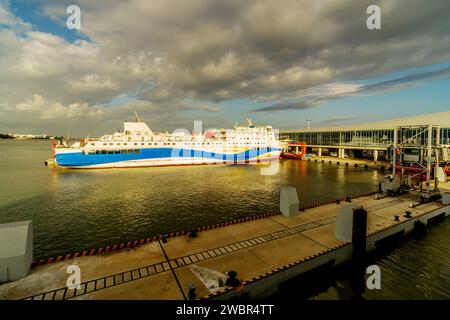 Le port le plus au sud de la Chine continentale, le port de Xuwen dans le Guangdong. Banque D'Images