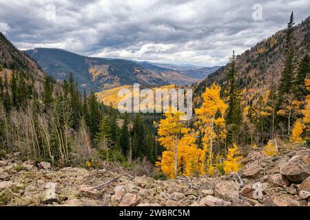 Paysage classique dans Eagles Nest Wilderness, Colorado Banque D'Images