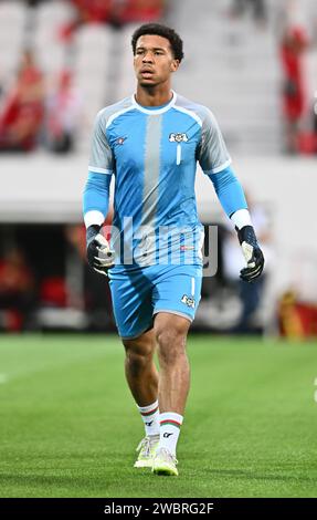 LENS, FRANCE - SEPTEMBRE 12 : gardien de but Sébastien Tou du Burkina Faso lors du match amical Internacional entre le Maroc et le Burkina Faso à Stad Banque D'Images