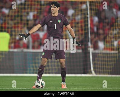 LENS, FRANCE - SEPTEMBRE 12 : Bono du Maroc lors du match amical Internacional entre le Maroc et le Burkina Faso au Stade Bollaert-Delelis le sept Banque D'Images