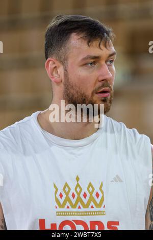 Le joueur monégasque #20 Donatas Motiejunas est en action lors du match de l'Euroleague entre L'AS Monaco et l'équipe espagnole Baskonia Vitoria-Gasteiz à la salle Gaston-Medecin à Monaco le 09 janvier 2023. Photo de Laurent Coust/ABACAPRESS.COM Banque D'Images