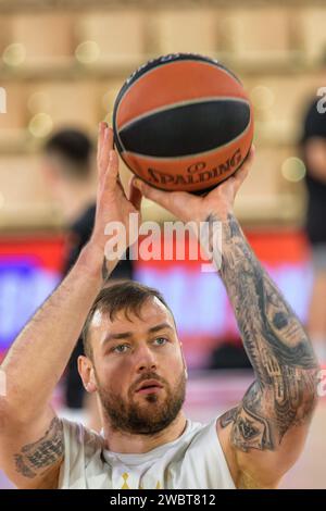 Le joueur monégasque #20 Donatas Motiejunas est en action lors du match de l'Euroleague entre L'AS Monaco et l'équipe espagnole Baskonia Vitoria-Gasteiz à la salle Gaston-Medecin à Monaco le 09 janvier 2023. Photo de Laurent Coust/ABACAPRESS.COM Banque D'Images