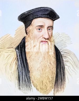 Thomas Cranmer, 1489-1556, Erster Protestantischer Erzbischof von Canterbury 1533-56, Illustration aus Old England's Worthies, erschienen UM 1880, Historisch, digital restaurierte Reproduktion von einer Vorlage aus dem 19. Jahrhundert, Date d'enregistrement non indiquée Banque D'Images