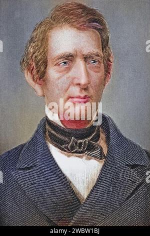 William Henry Seward, 1801-1872, Amerikanischer Politiker, der den Kauf Alaskas aushandelte, Illustration aus Gallery of Historical Portraits, erschienen UM 1880, Historisch, digital restaurierte Reproduktion von einer Vorlage aus dem 19. Jahrhundert, Date d'enregistrement non indiquée Banque D'Images