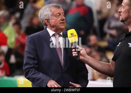 MUNICH, Allemagne. , . Michael Wiederer, président de l'EHF 2024 Fédération internationale de Handball en Europe - lors du Championnat d'Europe de Handball masculin, EHF EURO 2024, DANEMARK vs TCHÉQUIE, dans le stade Olympic Park on12. Janvier à Muenchen (photo Arthur THILL/ATP Images) (THILL Arthur/ATP/SPP) crédit : SPP Sport Press photo. /Alamy Live News Banque D'Images