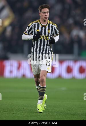 Turin, Italie. 11 janvier 2024. Kenan Yildiz de la Juventus lors du match de Coppa Italia à l'Allianz Stadium, Turin. Le crédit photo devrait se lire : Jonathan Moscrop/Sportimage crédit : Sportimage Ltd/Alamy Live News Banque D'Images