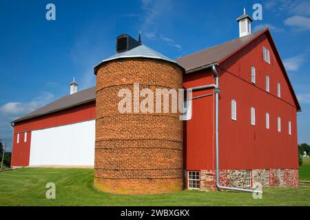 Thomas grange Ferme, Champ de bataille National de Monocacy, Maryland Banque D'Images