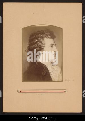 Production photographique d'un portrait peint de Goethe, anonyme, Johan Marinus Schalekamp, photographie 1860 - 1900. Photographie du cabinet Amsterdam Cardboard. support photographique albumen estampe personnes historiques. écrivain, poète, auteur Banque D'Images