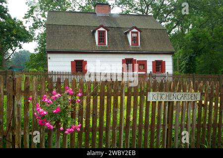 Johnson Ferry House, Washington Crossing Historic Park, New Jersey Banque D'Images