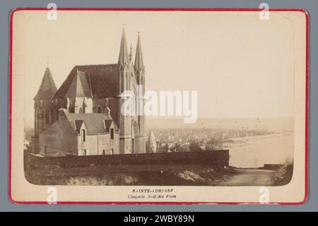 Gezicht OP de la chapelle notre-Dame des Flots, Anonyme, photographie de 1893. Photographie du cabinet carton Sainte adresse. Support photographique albumen print église (extérieur) Sainte adresse Banque D'Images