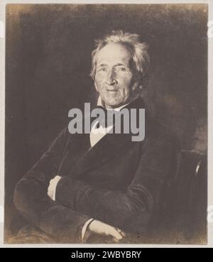 Production photographique d'un portrait d'homme peint, Franz Hanfstaengl (attribué à), c. 1855 - c. 1860 photographie Allemagne papier imprimé papier salé Banque D'Images