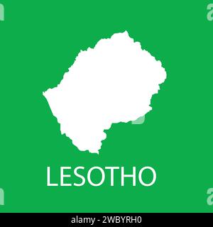 Lesotho carte icône conception d'illustration vectorielle Illustration de Vecteur