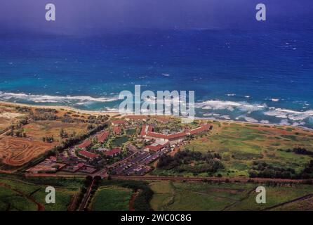 Kaua'i Hawaiian : , anglicisé car Kauai est géologiquement la deuxième plus ancienne des principales îles hawaïennes Banque D'Images