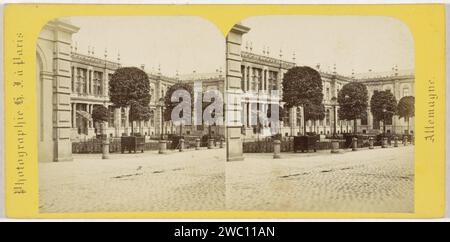 Kurhaus à Bad Homburg, Allemagne, Hippolyte Jouvin, 1860 - 1865 Stereography Homburg carton. Papier albumen print Waterplace, spa Kurhaus Bad Homburg Banque D'Images