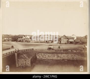 Vue de Tokyo, Japon, anonyme, 1884 photographie papier de Tokyo. Impression d'albumen carton vue de la ville en général ; 'veduta' Tokyo Banque D'Images