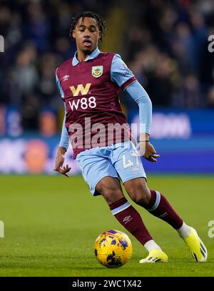 Burnley, Royaume-Uni. 12 janvier 2024. Wilson Odobert de Burnley lors du match de Premier League à Turf Moor, Burnley. Le crédit photo devrait se lire : Andrew Yates/Sportimage crédit : Sportimage Ltd/Alamy Live News Banque D'Images