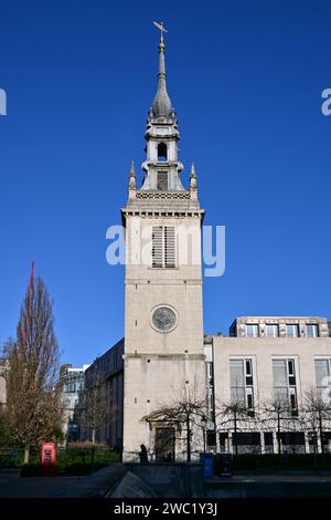 Ancienne église de St Augustine, Watling Street, (qui fait maintenant partie de St Paul Cathedral Choir School), Londres, Angleterre, Royaume-Uni. Banque D'Images