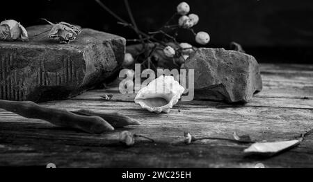 Nature morte pour des célébrations comme la Saint Valentin, Noël, Pâques Banque D'Images