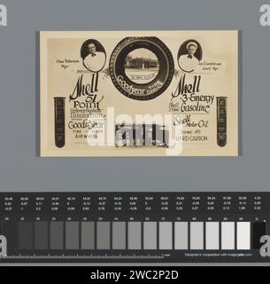 Publicité pour une station de pompage, anonyme, c. 1910 - c. 1930 États-Unis d'Amérique support photographique États-Unis d'Amérique Banque D'Images