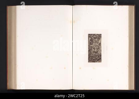 Production photographique d'un dessin de l'arrestation du Christ par Paul Delaroche, Robert Jefferson Bingham, d'après Paul Delaroche, c. 1853 - dans ou avant 1858 photographie papier de Paris. Albumen print / gravure l'arrestation du Christ  jardin de Gethsémani. Christ est conduit loin  jardin de Gethsémani Banque D'Images