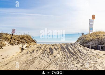 accès à la plage 23a à amagansett Banque D'Images