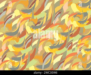 Motifs d'été - toile de fond ondulée colorée pour les carreaux ou les tissus. Toile de fond texturé dans la tonalité orange-vert-jaune-doré pour les concepts d'affaires, couvertures Banque D'Images