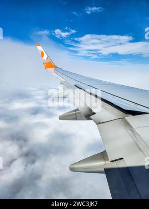 Compagnies aériennes gol à Rio de Janeiro, Brésil - 1 novembre 2023 : avion gol pendant un vol à Rio de Janeiro. Banque D'Images