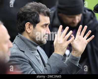 Newcastle upon Tyne, Royaume-Uni. 13 janvier 2024. Le co-propriétaire de Newcastle United Mehrdad Ghodoussi lors du match de Premier League à St. James' Park, Newcastle upon Tyne. Le crédit photo devrait être : Nigel Roddis/Sportimage crédit : Sportimage Ltd/Alamy Live News Banque D'Images