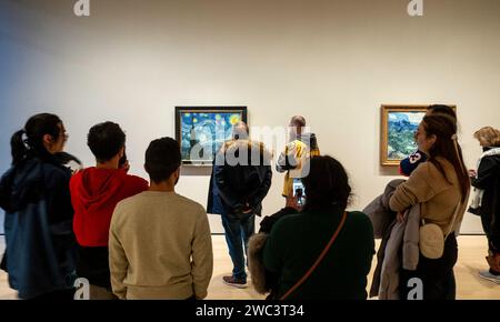 Vincent van Gogh 'nuit étoilée' peinture exposée au Musée d'Art moderne de New York, 2024 , USA Banque D'Images