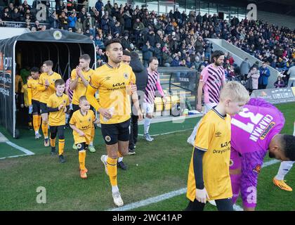 Boston United vs Curzon Ashton Vanarama National League North Jakemans Community Stadium, Boston, Lincolnshire, Angleterre 13.01.2024 Banque D'Images