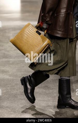 Milan, Italien. 13 janvier 2024. FENDI automne/hiver 2024-2025 Runway pendant la Fashion week de Milan vêtements pour hommes le 2024 janvier - Milan ; Italie 13/01/2024 crédit : dpa/Alamy Live News Banque D'Images