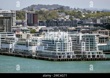 L'hôtel Hilton sur Princes Wharf, Auckland, Nouvelle-Zélande, le dimanche 14 janvier 2024. Photo : David Rowland / One-Image.com Banque D'Images