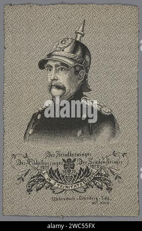 Portrait van Otto von Bismarck, 1872 - 1880 vert montagne matériaux textiles historiques personnes Allemagne Banque D'Images