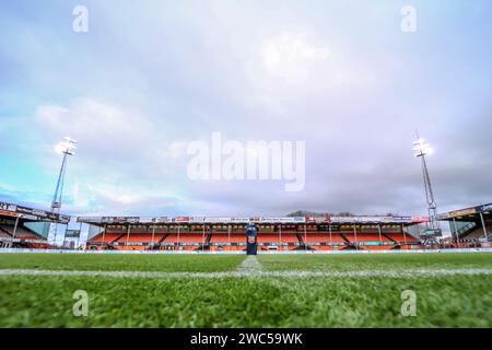 Volendam, pays-Bas. 14 janvier 2024. VOLENDAM, PAYS-BAS - JANVIER 14 : vue générale du stade lors du match néerlandais d'Eredivisie entre le FC Volendam et l'Almere City FC au Kras Stadion le 14 janvier 2024 à Volendam, pays-Bas. (Photo de Pieter van der Woude/Orange Pictures) crédit : Orange pics BV/Alamy Live News Banque D'Images