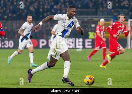 Monza, Italie - janvier 13 2024 - AC Monza vs FC Internazionale serie A - thuram marcus fc internazionale crédit : Kines Milano/Alamy Live News Banque D'Images