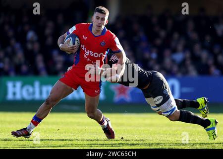 Bath, Royaume-Uni. 14 janvier 2024. Lors du match de la coupe des Champions Investec entre Bath vs Racing 92 au Recreation Ground. Crédit : Ben Whitley/Alamy Live News Banque D'Images
