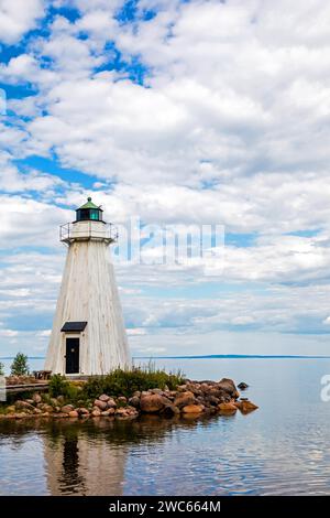 Suède, Vaestergotland, Karlsborg, phare de Vanaes, phare, phares, Scandinavie Banque D'Images