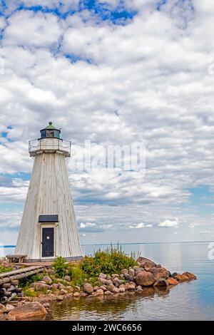 Suède, Vaestergotland, Karlsborg, phare de Vanaes, phare, phares, Scandinavie Banque D'Images