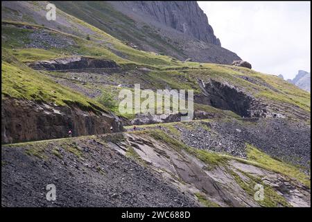 Col du Galbier dans les Alpes françaises . Endroit où de nombreux cyclistes testent leur force. France vvbvanbree photographie Banque D'Images