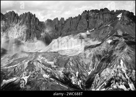 Col du Galbier dans les Alpes françaises . Endroit où de nombreux cyclistes testent leur force. France vvbvanbree photographie Banque D'Images