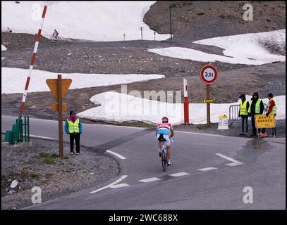 Col du Galbier dans les Alpes françaises . Endroit où de nombreux cyclistes testent leur force. France vvbvanbree photographie Banque D'Images