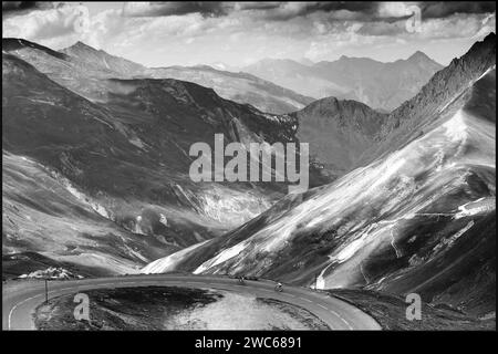 Col du Galbier dans les Alpes françaises . Endroit où de nombreux cyclistes testent leur force. France vvbvanbree photographie Banque D'Images