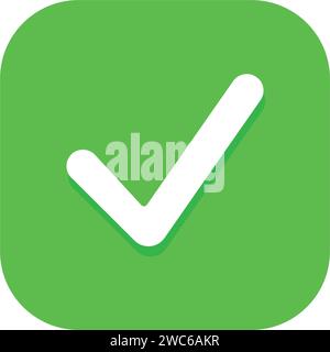 Conception d'icône de coche Illustration de Vecteur