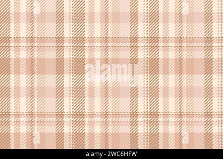 Motif de tissu de texture moyenne, plaid de vérification de fond de site Web. Tartan textile vecteur lumineux sans couture en couleur blanche claire et antique. Illustration de Vecteur