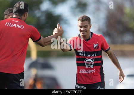 Sao Carlos, Brésil. 14 janvier 2024. SP - SAO CARLOS - 01/14/2024 - COPA SAO PAULO 2024, ITUANO (photo Diogo Reis/AGIF/Sipa USA) crédit : SIPA USA/Alamy Live News Banque D'Images