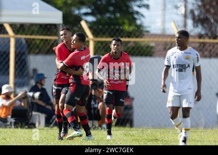 Sao Carlos, Brésil. 14 janvier 2024. SP - SAO CARLOS - 01/14/2024 - COPA SAO PAULO 2024, ITUANO (photo Diogo Reis/AGIF/Sipa USA) crédit : SIPA USA/Alamy Live News Banque D'Images