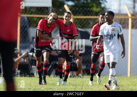 Sao Carlos, Brésil. 14 janvier 2024. SP - SAO CARLOS - 01/14/2024 - COPA SAO PAULO 2024, ITUANO (photo Diogo Reis/AGIF/Sipa USA) crédit : SIPA USA/Alamy Live News Banque D'Images